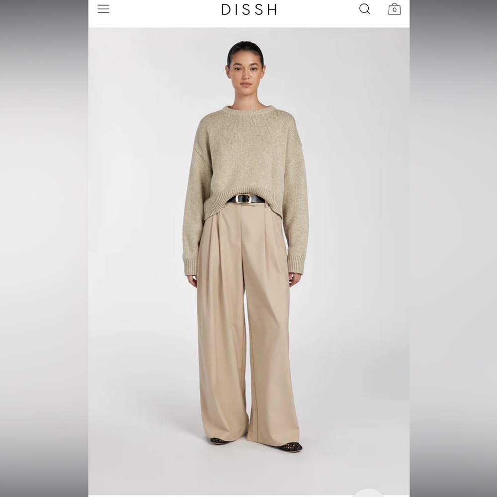 DISSH Cream Crew Neck Sweater